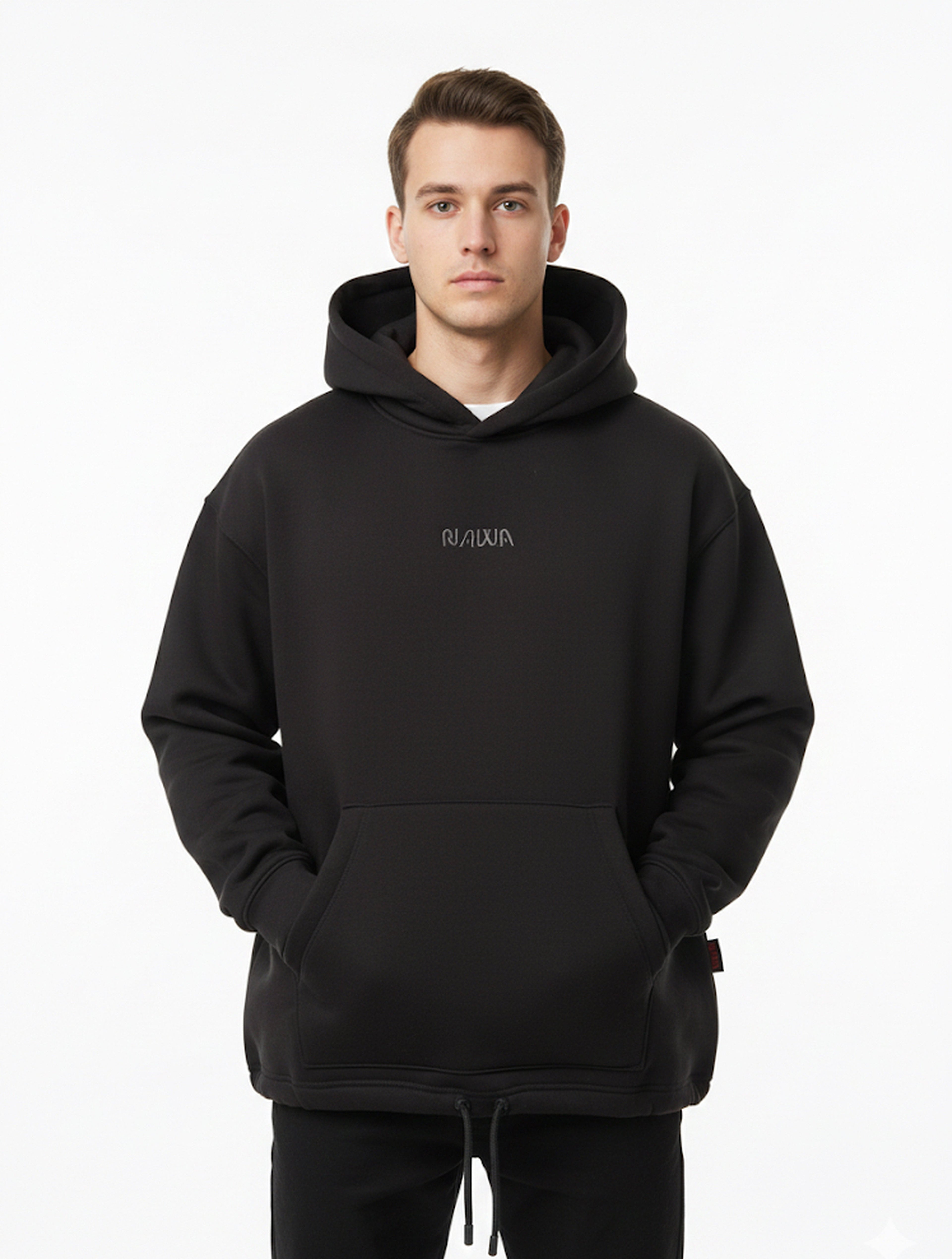 NAWA Unisex Black Hoodie