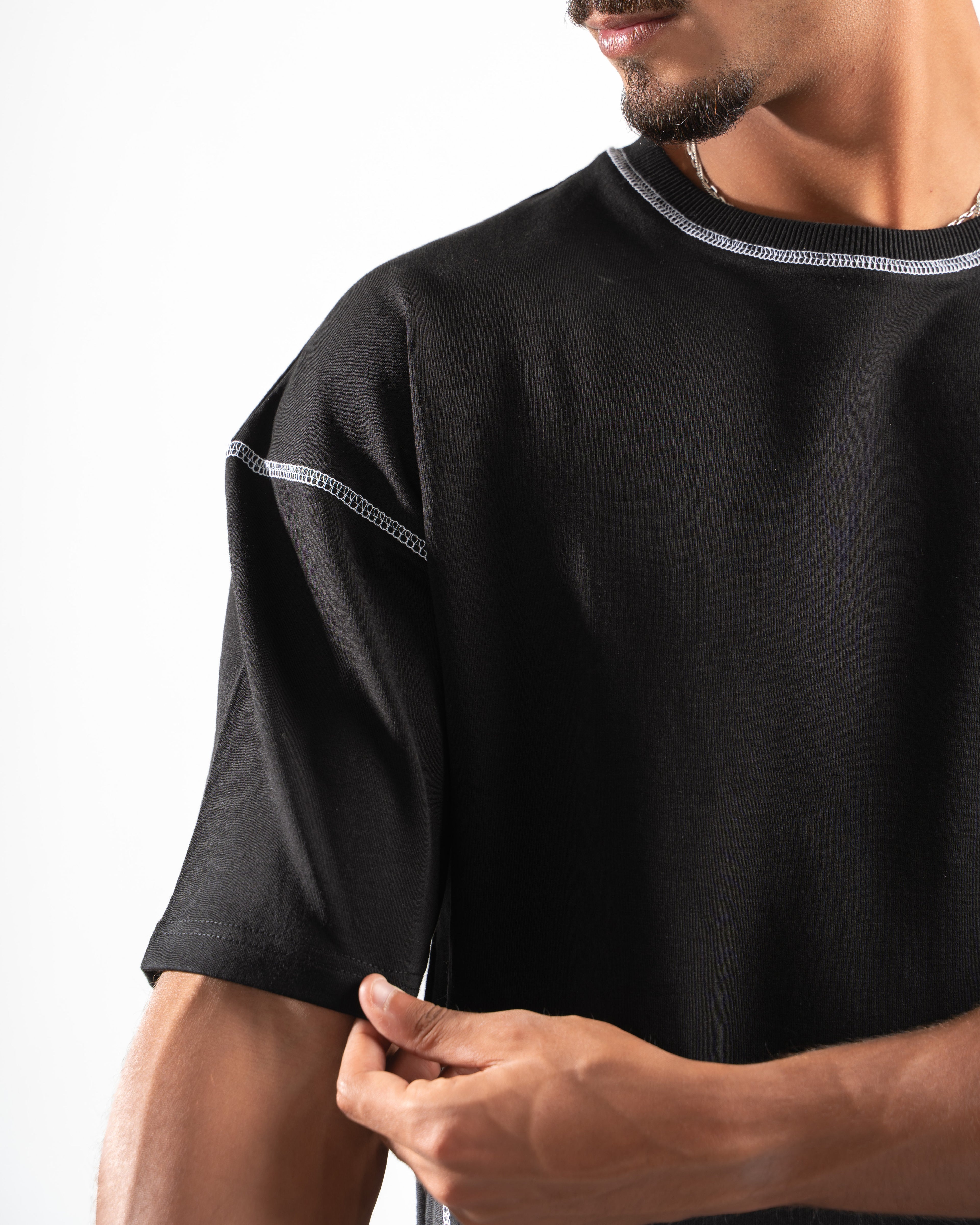 Men Black Short Sleeve T-shirt