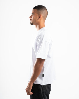 Men White Short Sleeve T-shirt