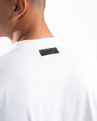 Men White Short Sleeve T-shirt