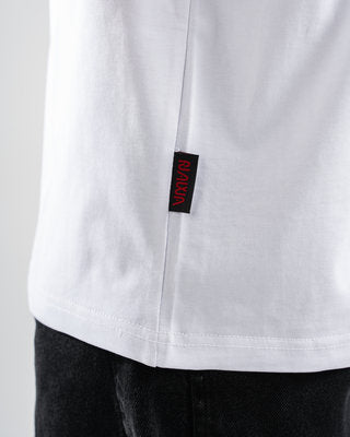 Men White Short Sleeve T-shirt