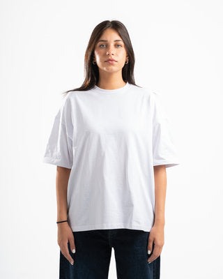 Women White Short Sleeve T-shirt