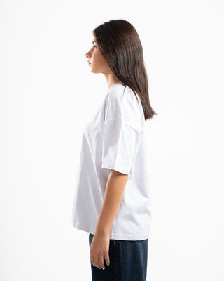 Women White Short Sleeve T-shirt
