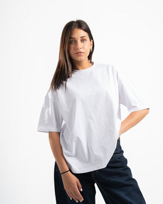 Women White Short Sleeve T-shirt