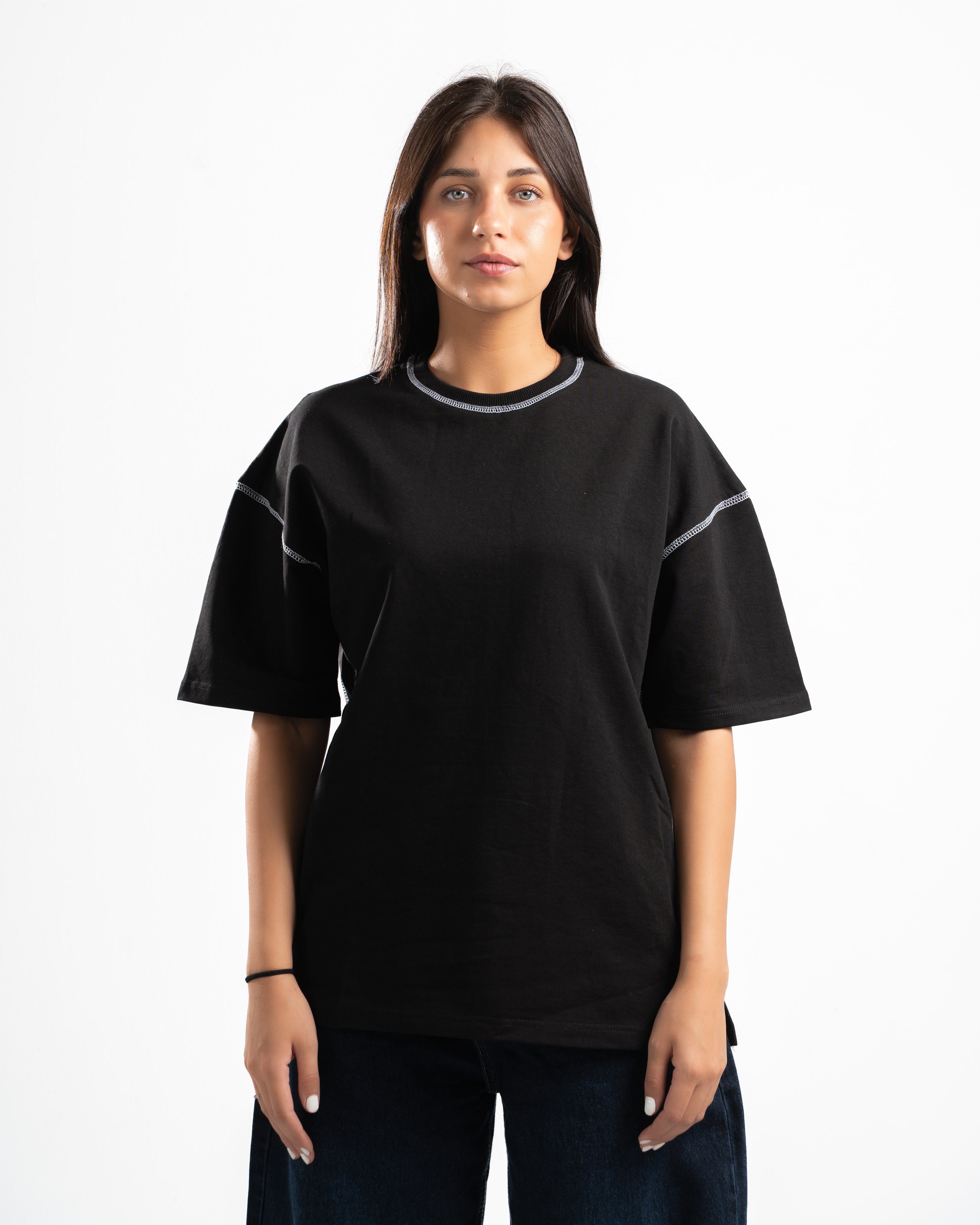 Women Black Short Sleeve T-shirt