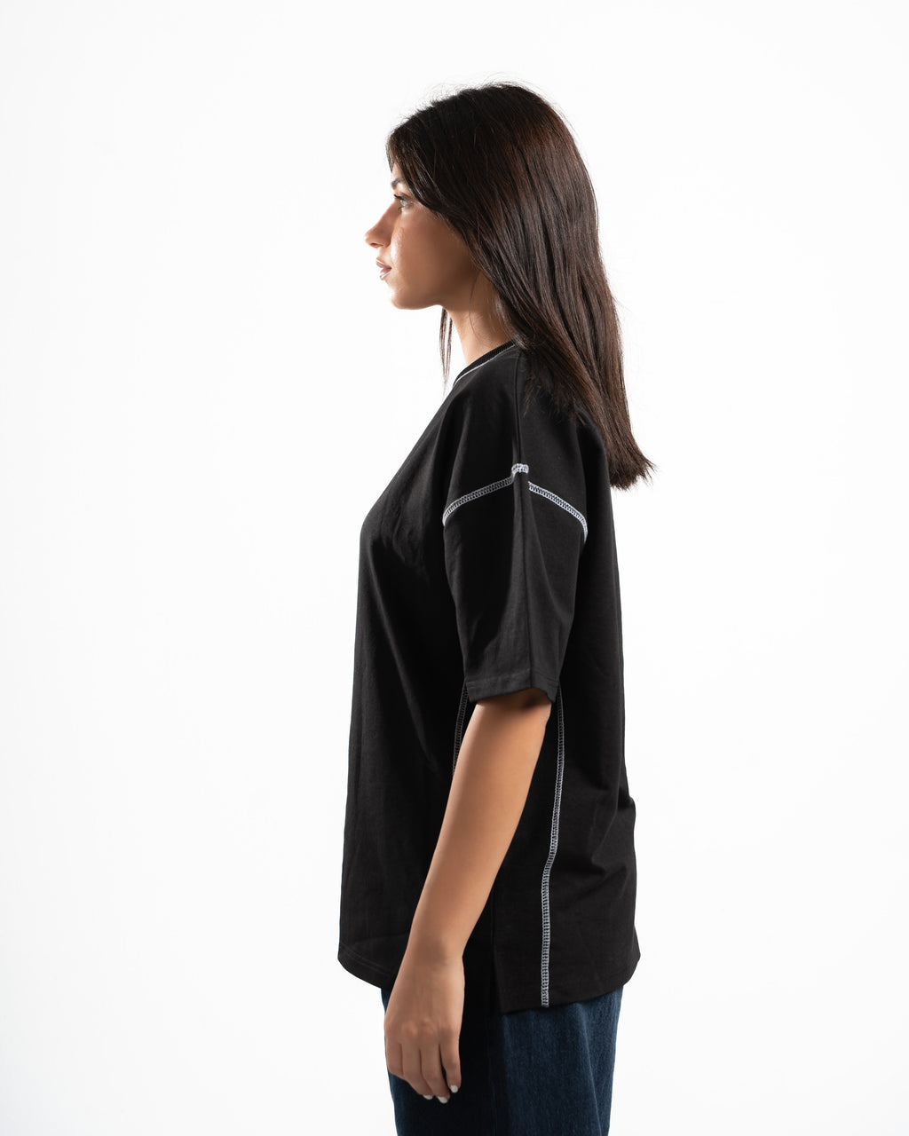 Women Black Short Sleeve T-shirt