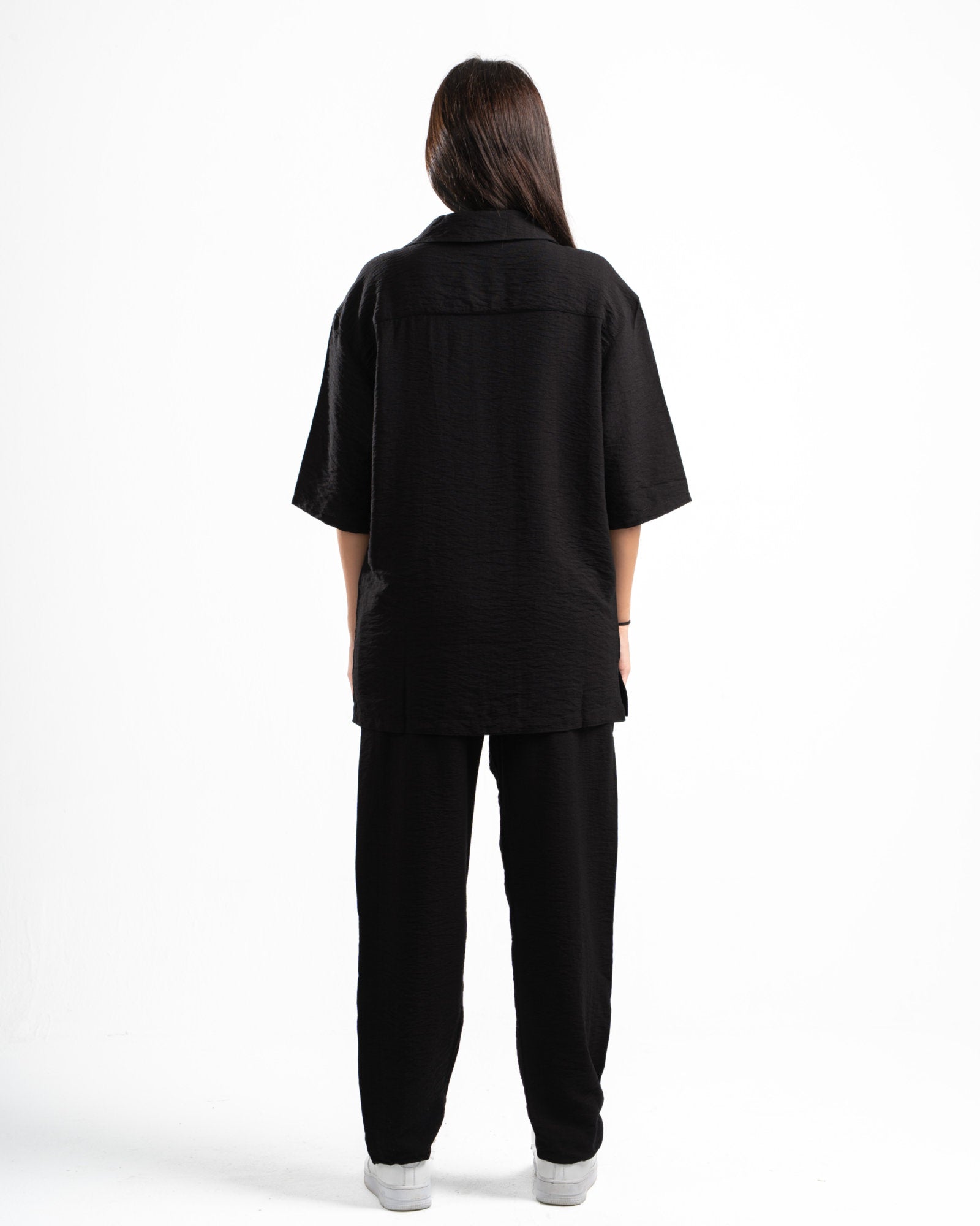 Women Black Linen Pants